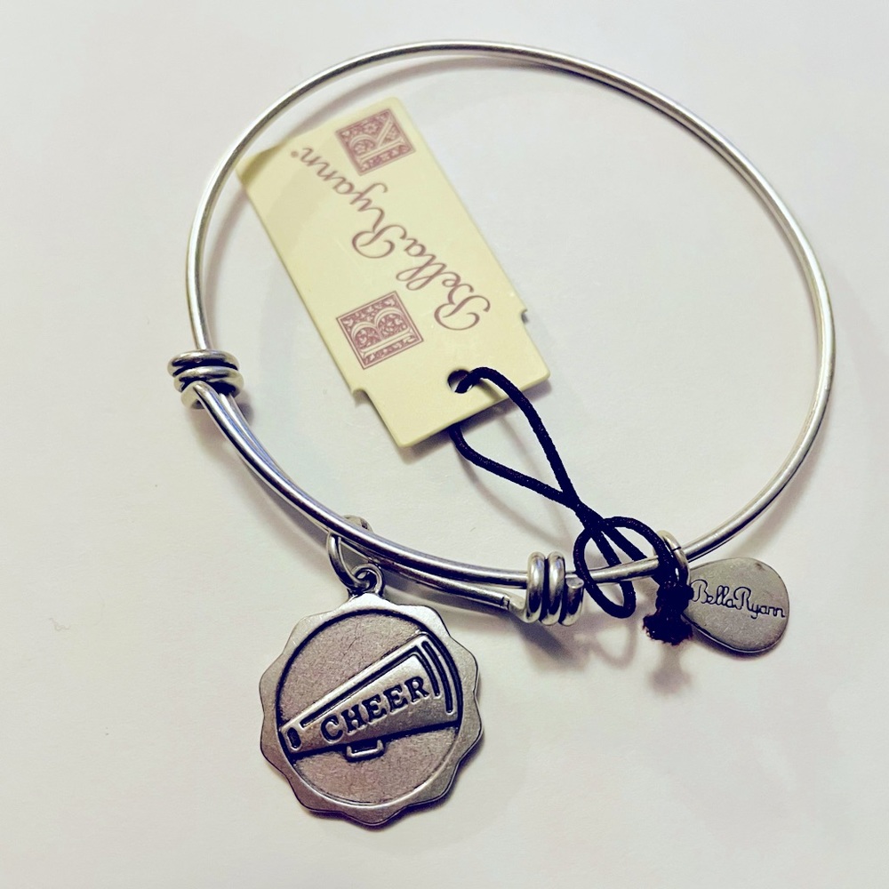 NWT Bella Ryann silver Cheer bracelet